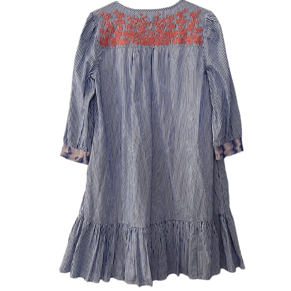 *NWT* J. Crew Embroidered Popover Dress With Ruffle Hem & Pockets - Picture 6 of 16